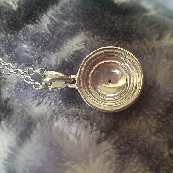 925 Sterling Silver pendant & SS necklace - Picture 6 of 7